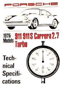Factory Spec. Book 911 1975