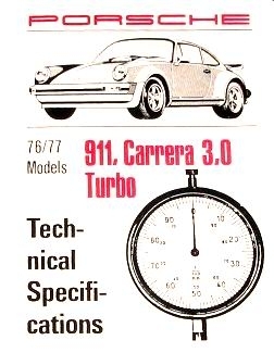 Factory Spec. Book 911 1976-77