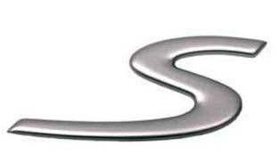 "S" Badge in Silver for 997 C2S & C4S