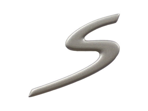 "S" Badge in Titanium Metallic