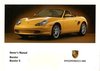 Owners / Drivers Manual Boxster 986 2.7 & 3.2