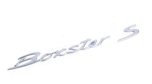 "Boxster S" Badge in Satin Aluminium for 987