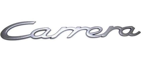 "Carrera" Badge in Steel Grey for 993 S