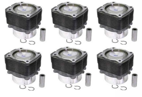 911 3.2 to 3.4 Conversion Pistons & Cylinders Set of 6