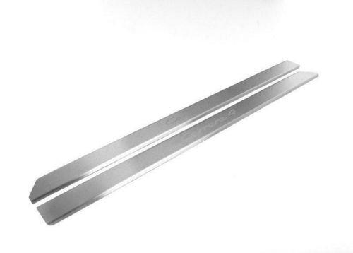 911 1989-98 Brushed Stainless Steel Sill Trims Etched  "Carrera 4"