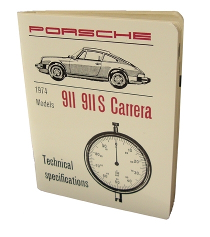 Factory Spec. Book 911 1974