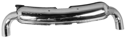 911 1976-89 Sports Exhaust Box Polished Stainless Steel Dual Outlets