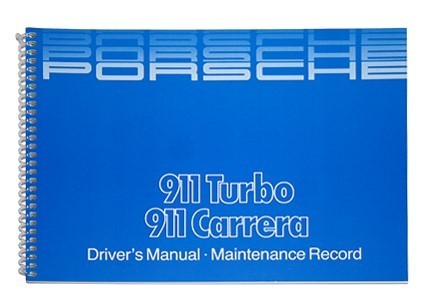 Owners / Drivers Manual / Maintenance Record 911 1984/5