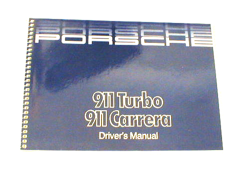 Owners / Drivers Manual 911 1987