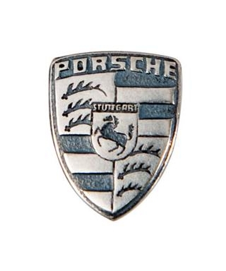 Porsche Key Head Crest Silver