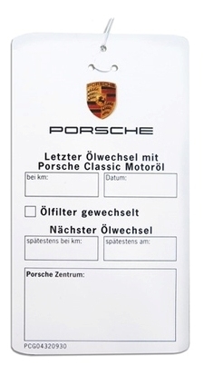 Porsche Classic Motoroil 20W/50 Change Label