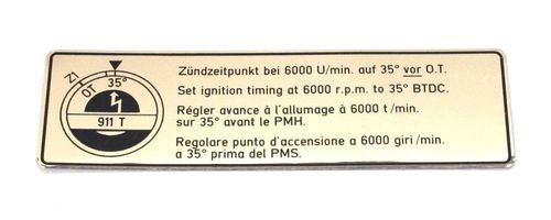 911T 1967-71  Fan Sticker
