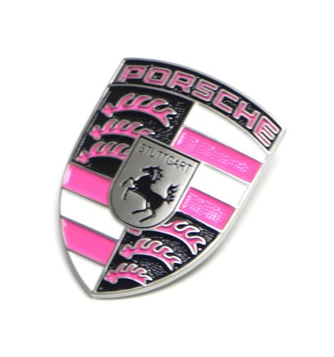 Bonnet Badge Black / Pink / White Fits all Models