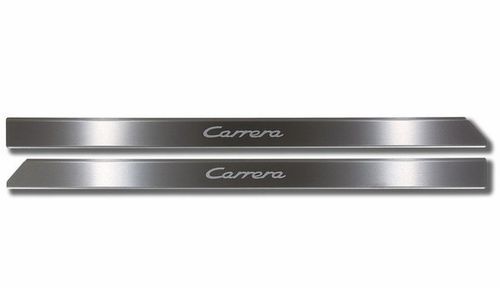 911 1974-98 Brushed Stainless Steel Sill Trims Etched "Carrera RS"