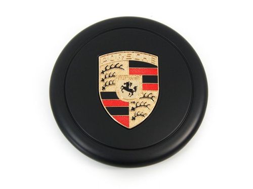 Black Hubcap for Fuchs Wheels Colour Crest