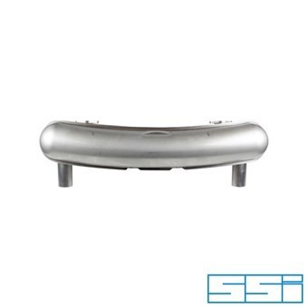 911 1965-73 Racing Rear Exhaust Box Twin Outlet Stainless Steel SSI
